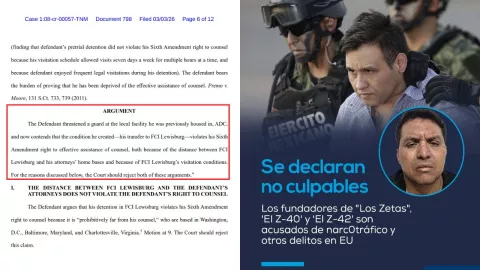 “El Z-42", exlíder de “Los Zetas”, amenazó a guardia de EU y fue transferido