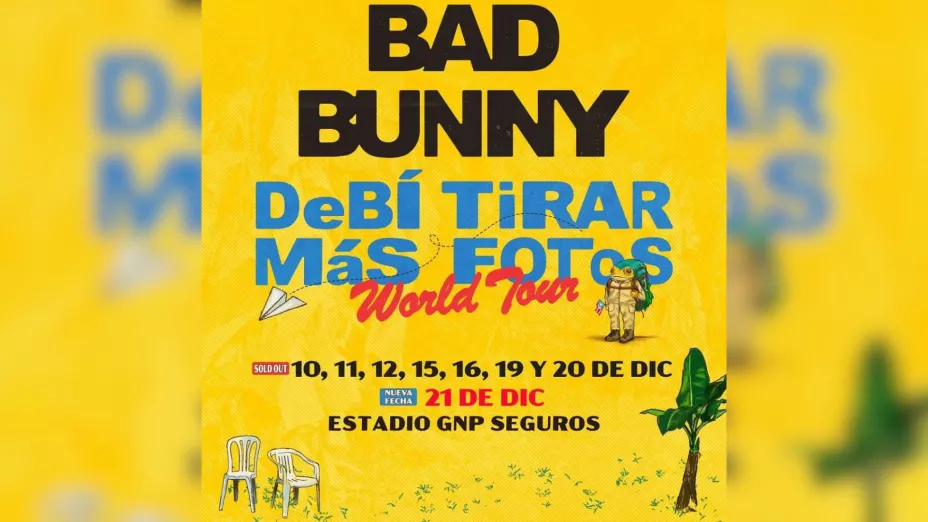 Bad Bunny anuncia nuevas fechas en México
