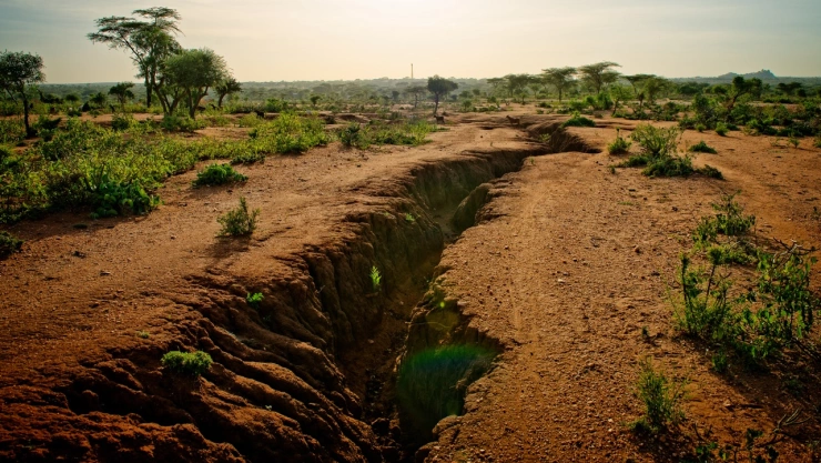 La tierra se parte en dos en esta zona del planeta