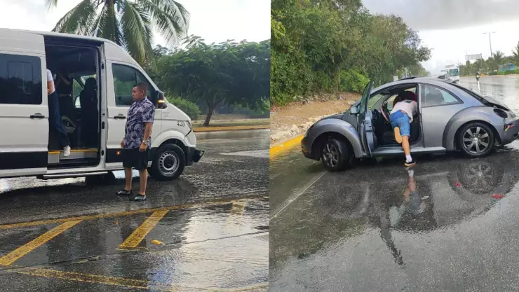 ¡DÍA DE CHOQUES! Reportan fuerte accidente en la Carretera Federal en dirección Playa del Carmen- Cancún