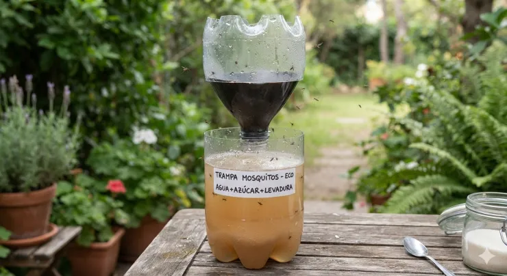 Trampa ecológica para mosquitos de exterior