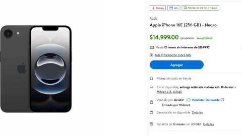 El iPhone 16E recibió una rebaja en Walmart