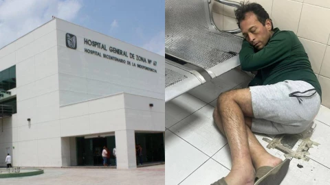 Hombre muerto en el Hospital IMSS 67 en Nuevo Leon