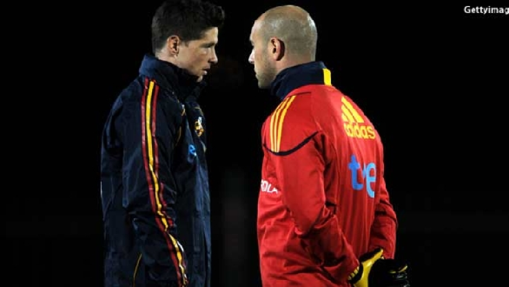 Fernando Torres y Pepé Reina