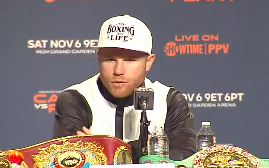Canelo Plant conferencia de prensa box azteca