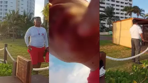 Hombre denuncia agresión por parte de un guardavidas de Cancún; quiso acceder a un área pública