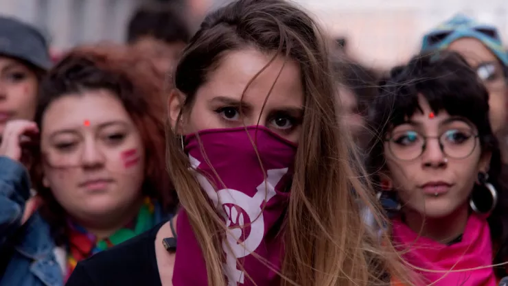 Feminist Movement ‘Non una di Meno’ Protest Against Violence Towards Women"n