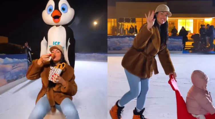 VIDEO Así es la pista de hielo que Cristiano Ronaldo y Georgina Rodríguez instalaron en su casa.jpg