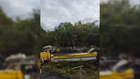 fuerte accidente carretero en la merida cancun
