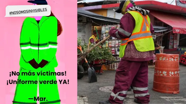 Trabajadores de limpieza de CDMX piden retirar uniformes guinda tras cuatro muertes