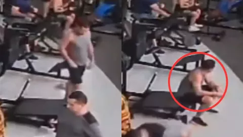 VIDEO Hombre aplastado por máquina en gimnasio en Brasil