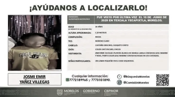 Ficha de búsqueda de Josmi Emir Yáñez