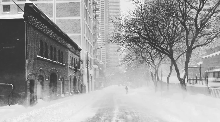 Nieve en tormenta invernal en Estados Unidos.