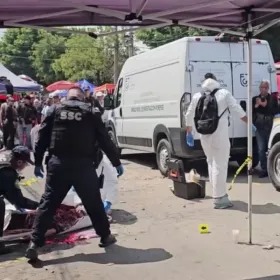 Balacera en tianguis de Iztapalapa