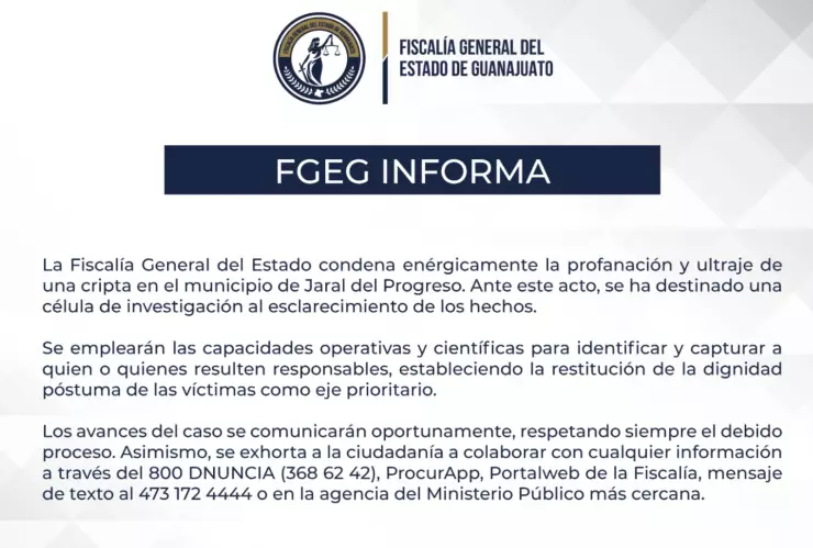 Profanan tumba Jaral