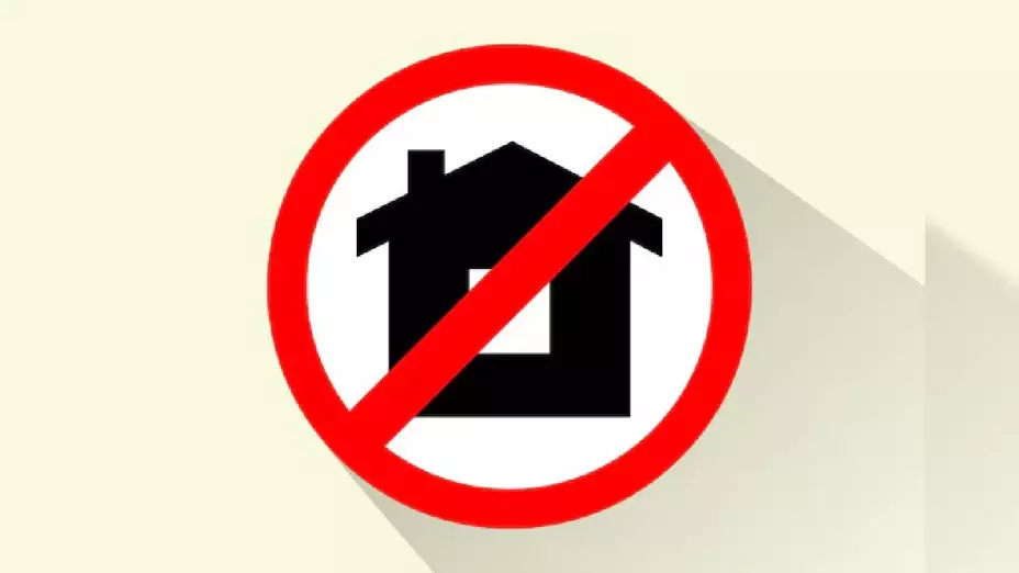 NO casa, no construir, prohibido