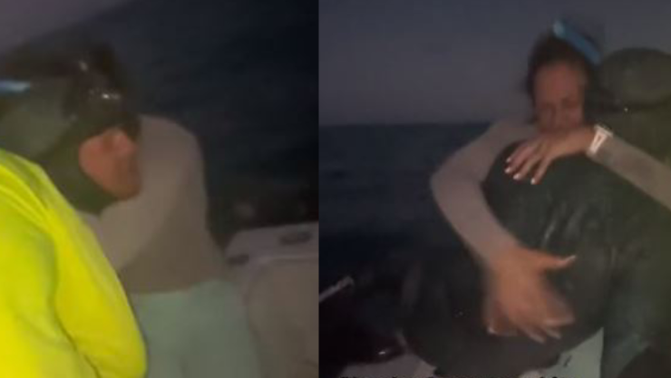 Rescate de joven luego de estar en el mar por dos horas