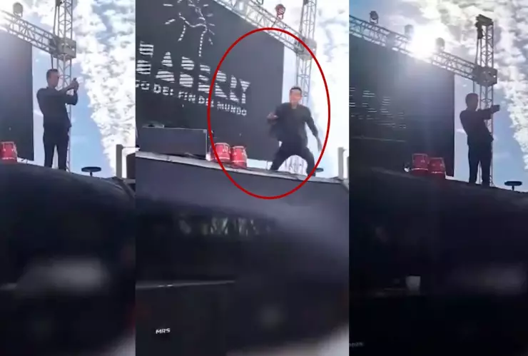 Pantalla gigante CAE sobre el escenario del show del mago Jean Paul Olhaberry VIDEO