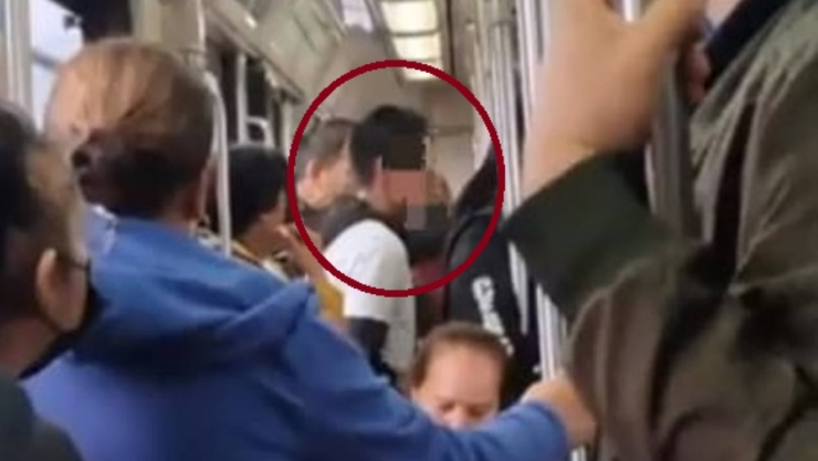 abofetea a ladrón metro monterrey