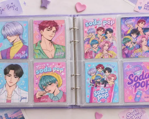 4 Photocards de Saja Boys para personalizar tus regalos y decorar tu colección como una verdadera fan de KPop Demon Hunters