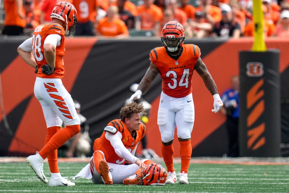 Joe Burrow de los Bengals se lesiona en la Semana 2 de la NFl 2025