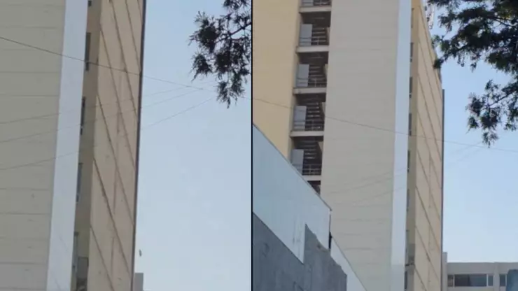 Desprendimiento de edificio