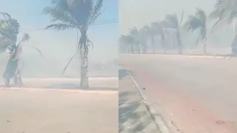 VIDEO_ Reportan incendio en fraccionamiento Cielo Alto de Kanasín