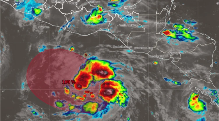 Podría convertirse en el huracán “Trudy” y alcanzar categoría mayor: Se forma la Depresión Tropical 21-E; ¿en dónde está?