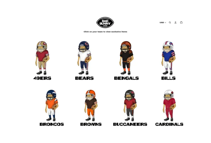 Colección - Bad Bunny NFL