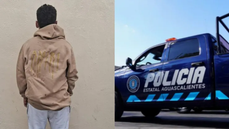 Joven muerde a un policía tras ser sorprendido fumando marihuana en la calle en Aguascalientes