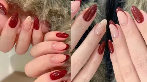 17 modelos de uñas acrílicas guindas: se verán elegantes y hermosas en cortas o largas