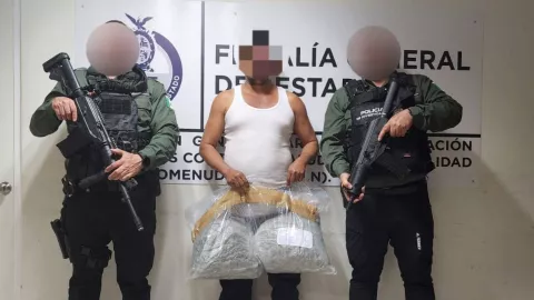 Detenido con drogas