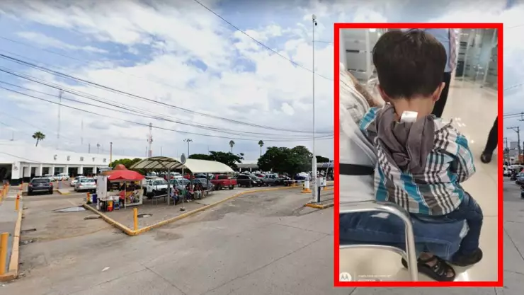 Localizan a niño que caminaba solo en la calle.-