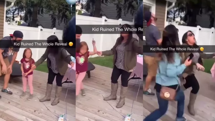 Niña hace berrinche