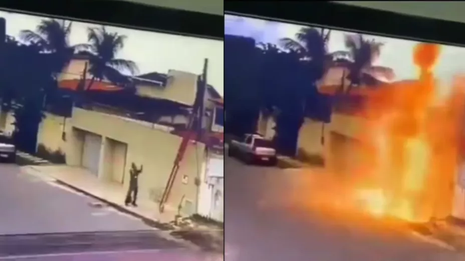 Hombres sobreviven a fuerte explosión eléctrica