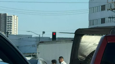 Choque en bulevar Agua Caliente en Tijuana genera tránsito pesado