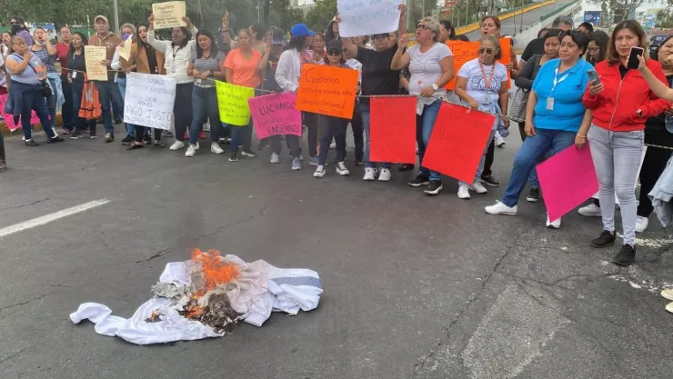Bloqueo docentes del Edomex