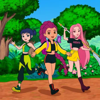 Las Guerreras K-pop en el universo de Dora