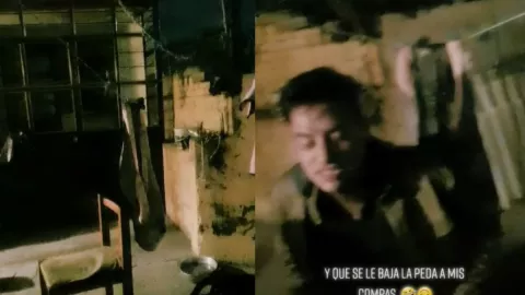 Amigos escuchan el lamento de la Llorona y se les baja la peda en fiesta.