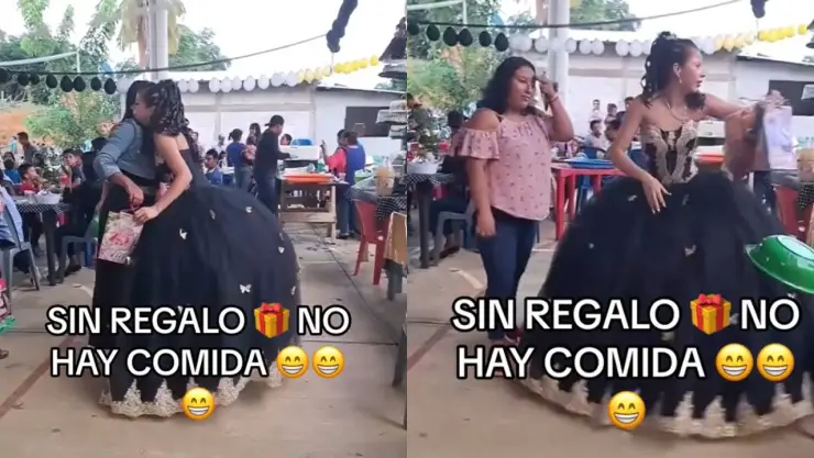 “Sin regalo no hay comida": Quinceañera causa polémica por la condición a sus invitados