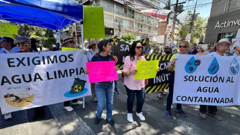 Dos sustancias en el agua contaminada de la Benito Juárez