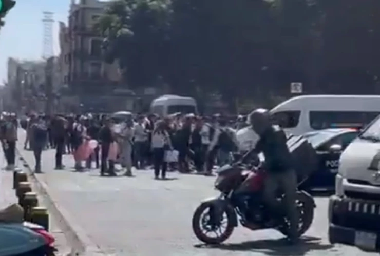 manifestación avenida reforma puebla zócalo FNERRR hoy
