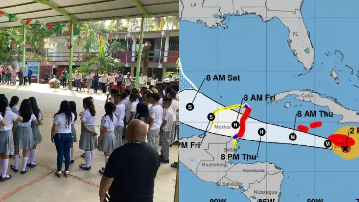 Anuncian CANCELACIÓN de clases en este estado por llegada del Huracán Beryl 2024