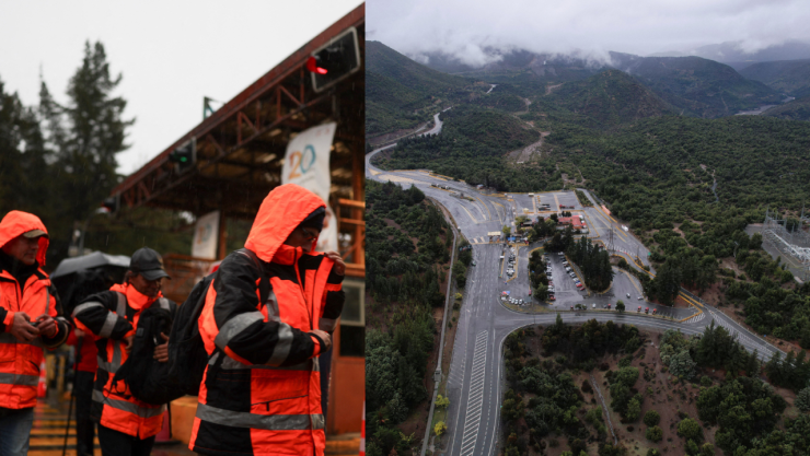 Rescatistas chilenos con cascos y equipo especializado planificando la búsqueda de los cinco mineros atrapados tras el derrumbe en la mina de cobre El Teniente.usalén, el arzobispo Pierbattista Pizzaballa y el patriarca ortodoxo grieg-5.jpg
