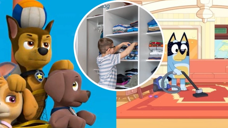 4 episodios de Bluey y Paw Patrol para enseñar a ordenar su habitación