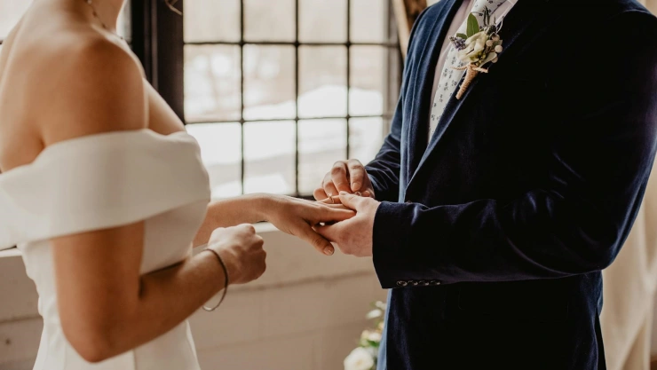 Pareja en matrimonio