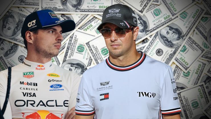La diferencia de salarios entre Checo Pérez y Max Verstappen