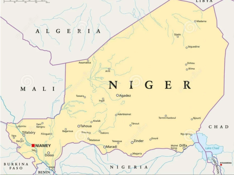 Mapa Niger