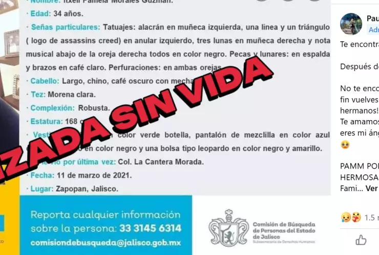 Así compartió Paulina Morales la aparición de Itxell Pamel, tres años y siete meses después de su desaparición