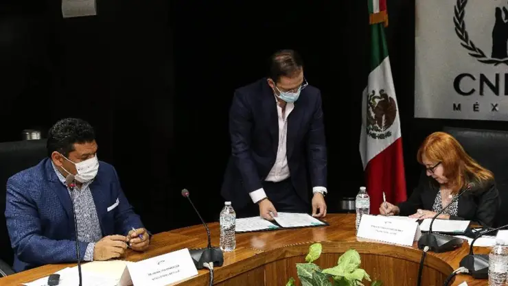 Firma convenio CNDH y Bienestar